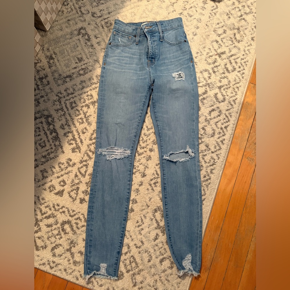 Madewell size 26 curvy high rise skinny jean